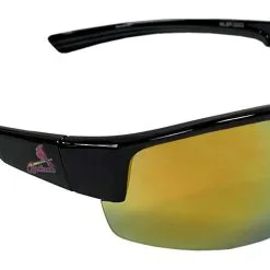 Optic Nerve St Louis Cardinals Flyball Sunglasses, Red And Black Frame