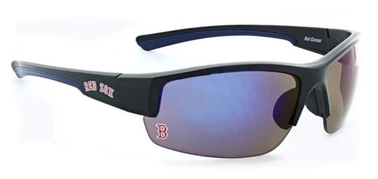 Optic Nerve Boston Red Sox Hot Corner Sunglasses, Black Frame & Mirrored Lenses