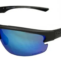 Rawlings Mens Adult Sport Sunglasses � Graphite Frame & Black/Blue Mirror Lenses