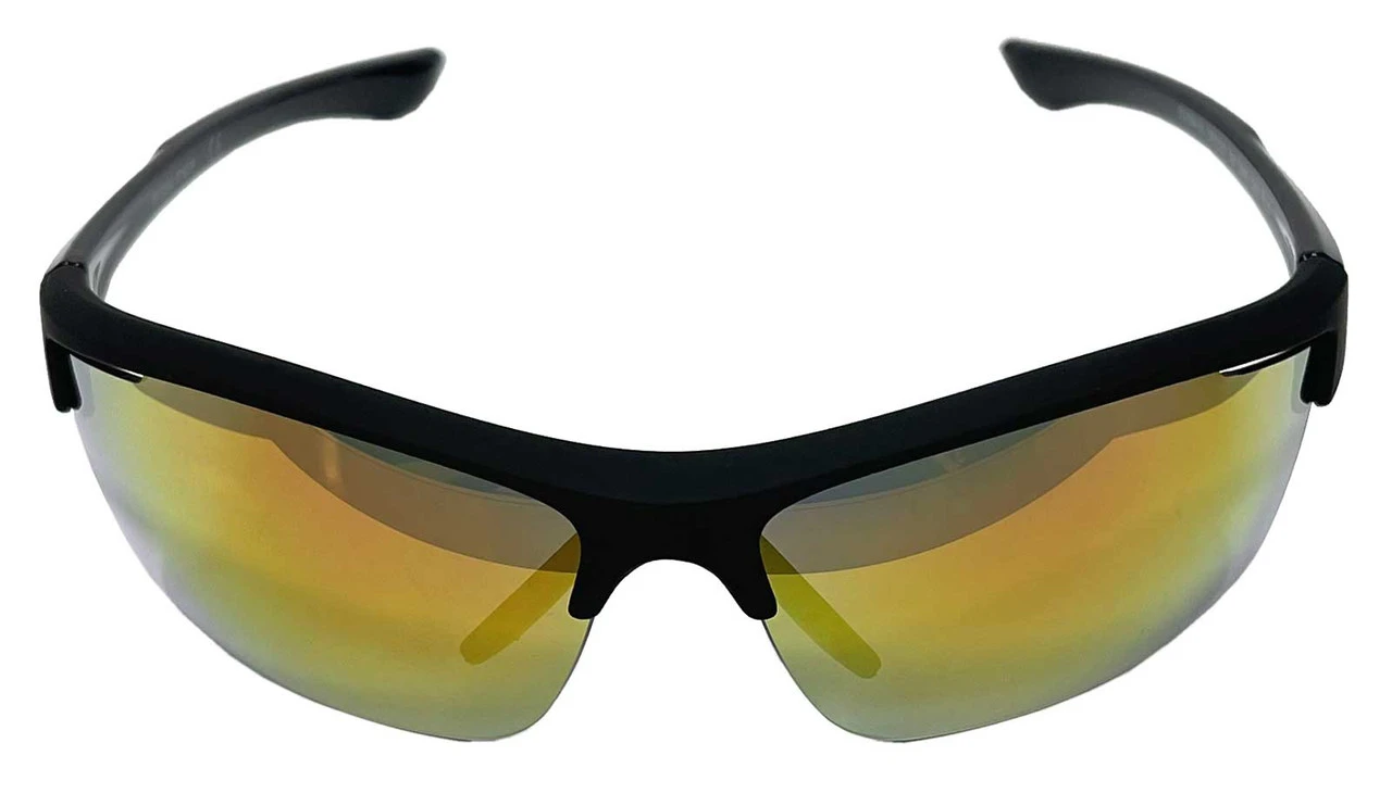 Rawlings LTS Youth Sport Sunglasses – Black Frame With Red Mirrored Lenses - Image 2