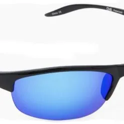 ONE By Optic Nerve Alpine Polarized Sunglasses – Black Frame/Blue Mirror Lens