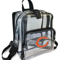 The Northwest NFL Chicago Bears Clear Stadium Approved Mini Backpack X-Ray See-thru