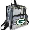 The Northwest NFL Green Bay Packers Clear Stadium Approved Mini Backpack X-Ray Style