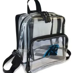 The Northwest NFL Carolina Panthers Clear Stadium Approved Mini Backpack X-Ray Style