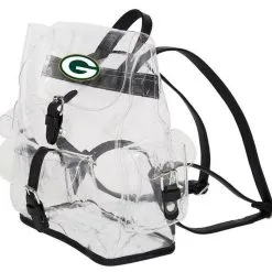 The Northwest NFL Green Bay Packers Lucia Clear Backpack Stadium Event Approved WI