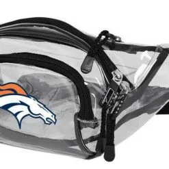 The Northwest NFL Denver Broncos Clear Transport Belt Bag Fanny Pack See-through CO