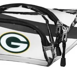 The Northwest NFL Green Bay Packers Clear Transport Belt Bag Fanny Pack See-through