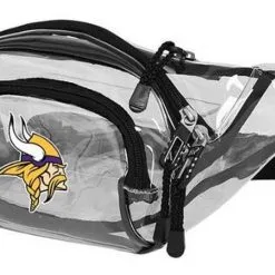 The Northwest NFL Minnesota Vikings Clear Transport Belt Bag Fanny Pack See-through