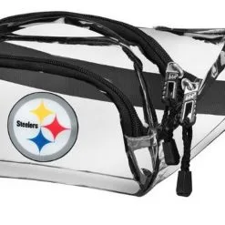 The Northwest NFL Pittsburgh Steelers Clear Transport Belt Bag Fanny Pack See-thru