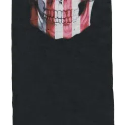 Epoch Eyewear Skull USA Flag Motif Patriotic Neck Gaiter Face Mask Headband