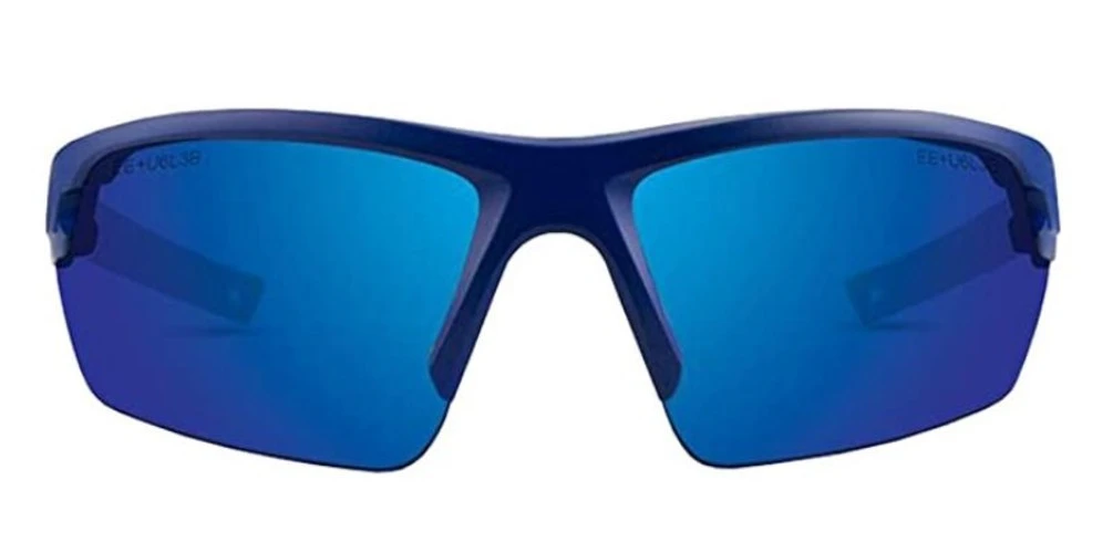 Epoch Eyewear Link Sport Sunglasses - Blue/White Frame & Blue Mirror Lenses - Image 2