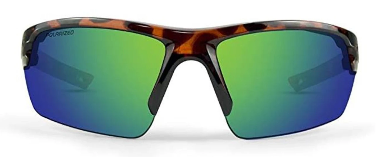 Epoch Eyewear Link Sport Sunglasses � Tortoise Frame & Green Mirror Lenses - Image 2