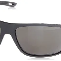 Under Armour Men's UA Battle Rectangular Polarized Sunglasses W/Case, Black/Grey
