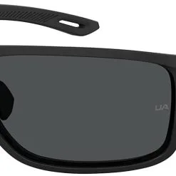 Under Armour Men's UA Battle Rectangular Sunglasses With Case � Matte Black/Gray