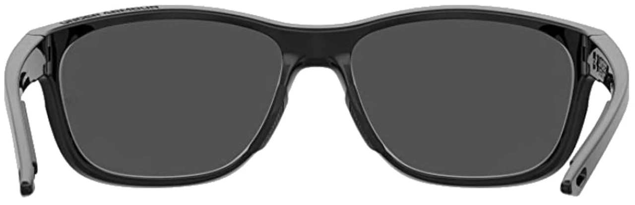 Under Armour Unisex Undeniable Oval Sunglasses – Shiny Black Frame/Black Lens - Image 4