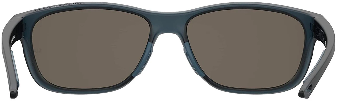 Under Armour Unisex Undeniable Oval Sunglasses � Blue Frame/Silver Mirror Lens - Image 4