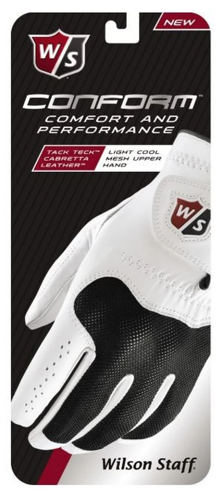 Wilson Staff Men's Conform Golfing Glove Golf Tack Teck Mesh Wear On Left Hand - Image 3